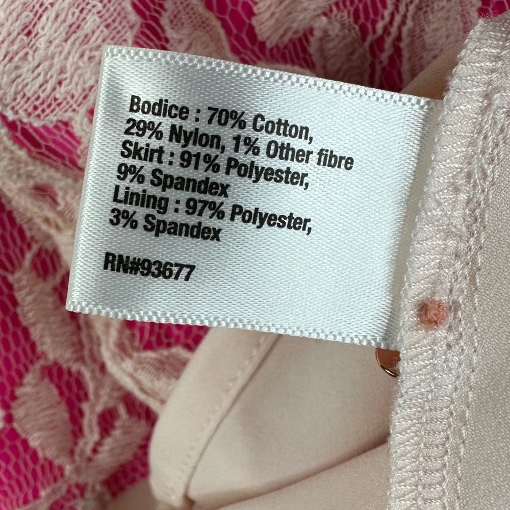 Baker‎ by Ted Baker Girls Peony Lace Floral Sleeveless Dress size 8 Pink/White